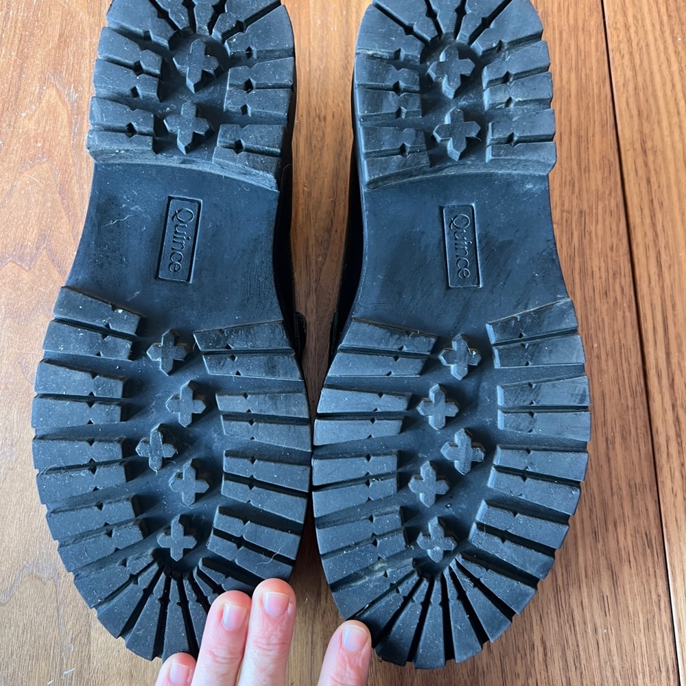 Quince Black Leather Loafers - Picture 3 of 4